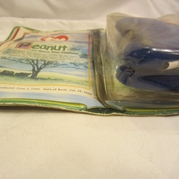 VTG 2000 TY BEANIE BABY MCDONALD'S TEENIE BABIES, PEANUT THE ROYAL BLUE ELEPHANT - Picture 6 of 6